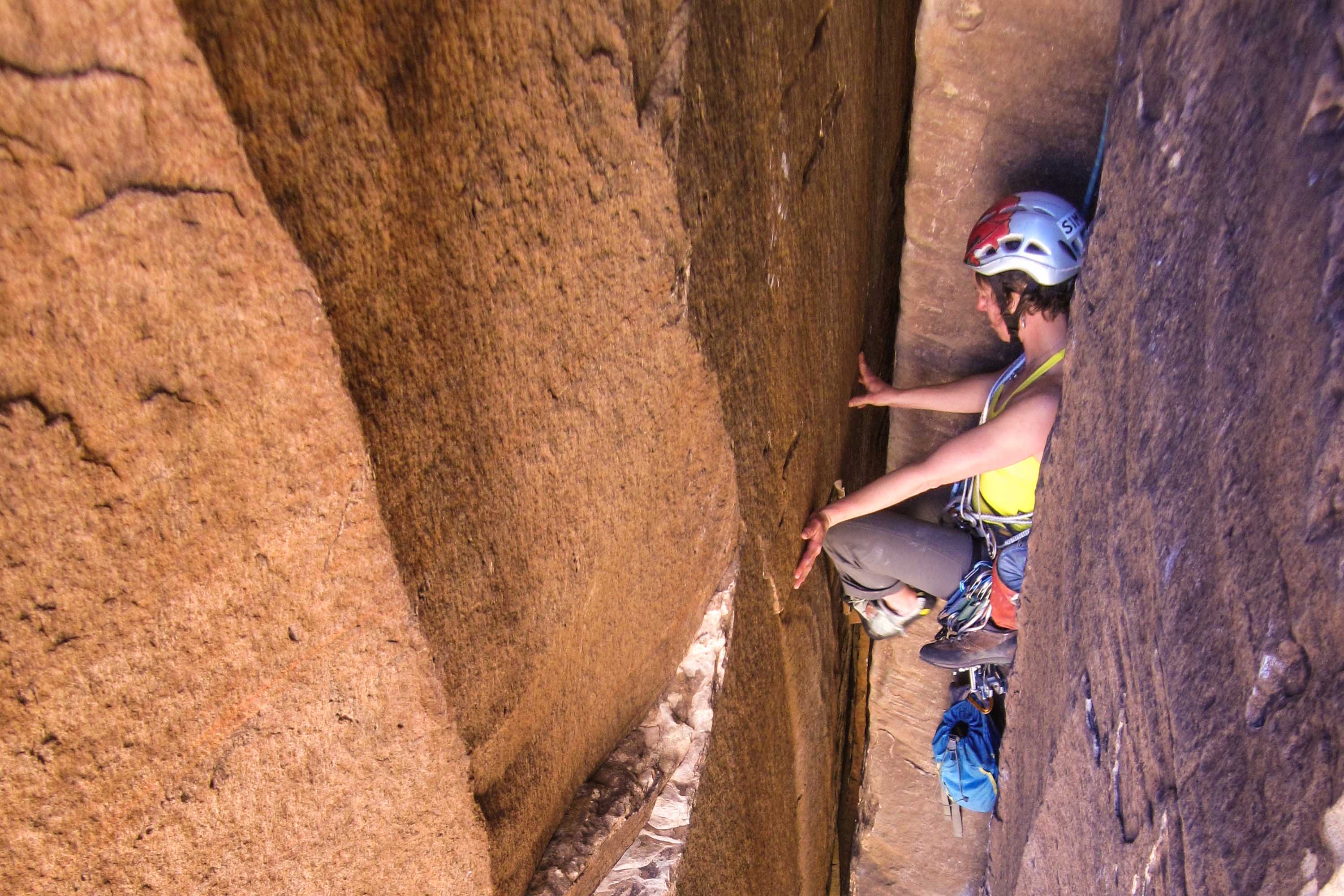Rock climbing slot